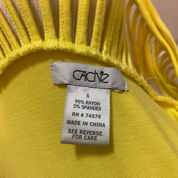 CACHE' low scoop neck tee with cut outs - Picture 6 of 7